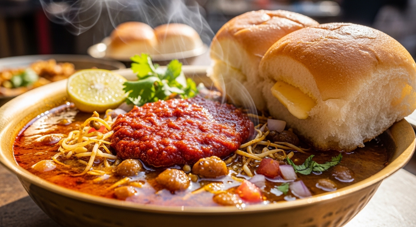 Spicy Misal Pav